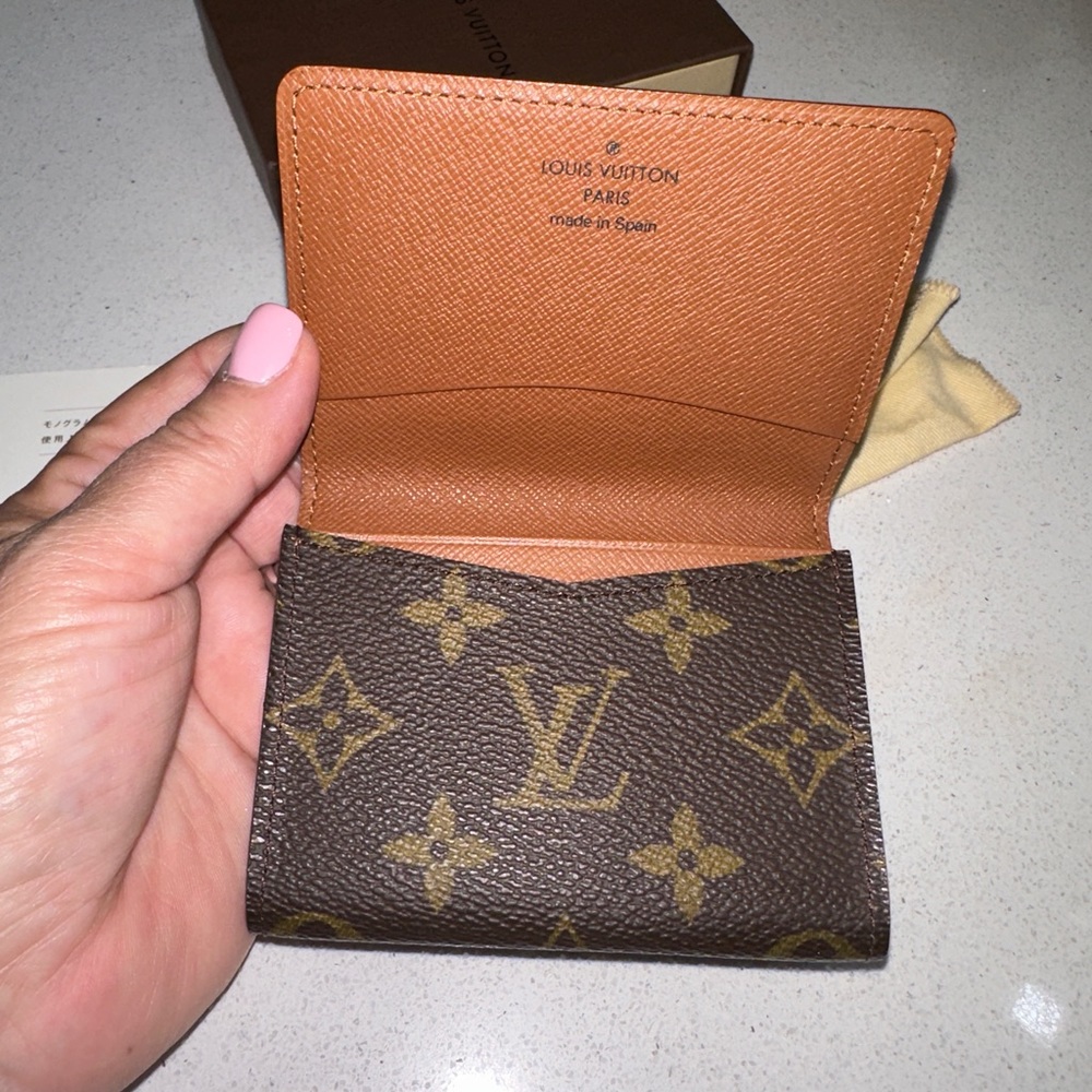 Louis Vuitton Monogram Canvas Cards Case, dust bag, box & booklet GA1918 - Picture 4 of 8